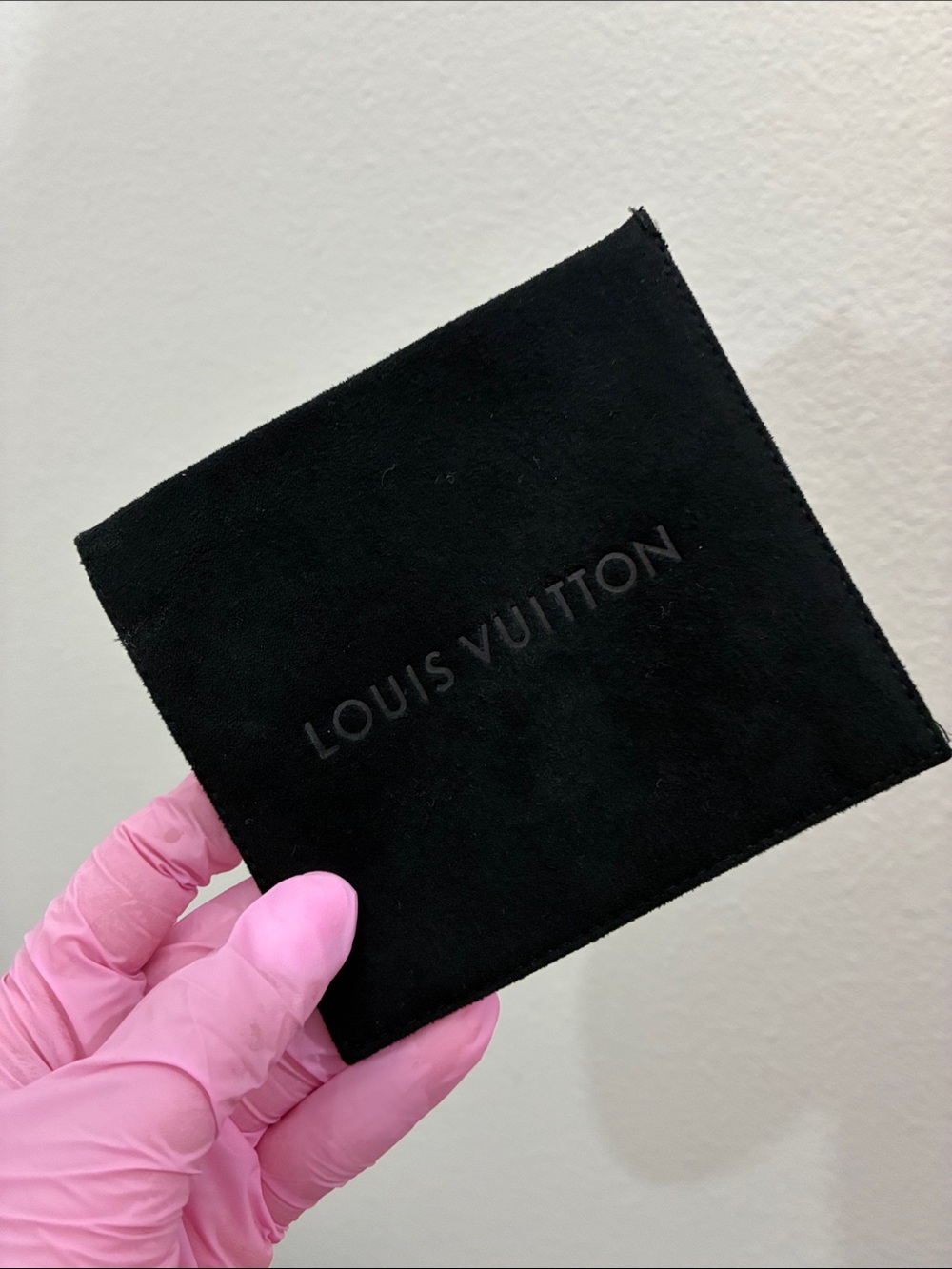 Louis Vuitton Black Velvet Square Pouch